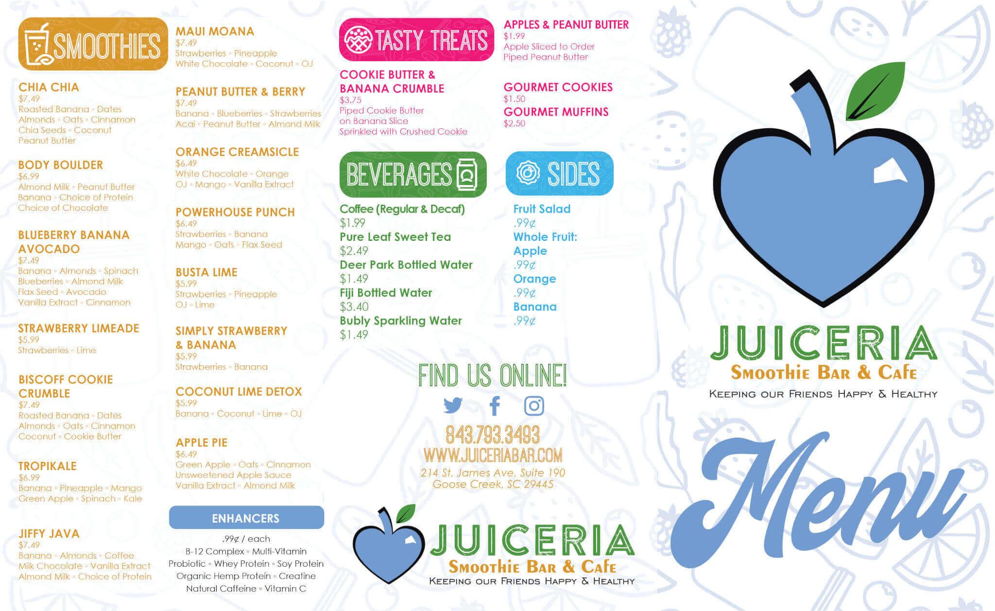 juiceria website design